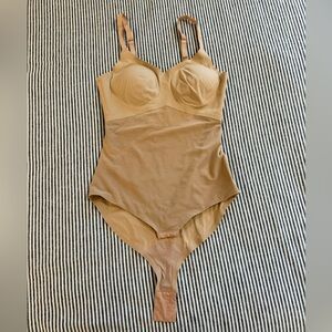 Honeylove Beige Bodysuit with Comfort Fit